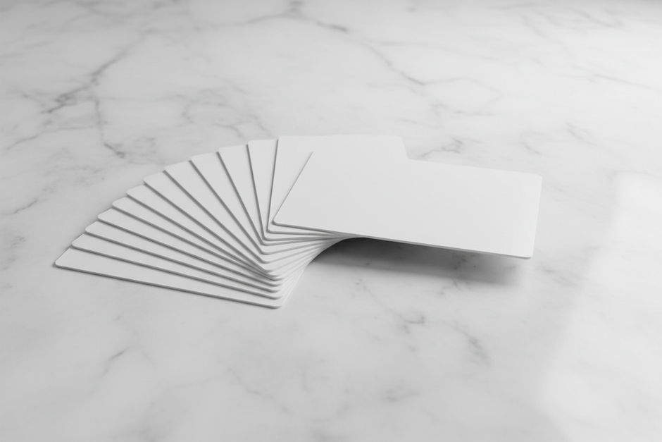 Zebra Premier PVC White Card