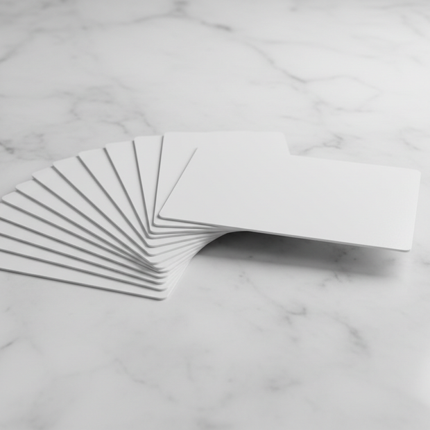 Zebra Premier PVC White Card